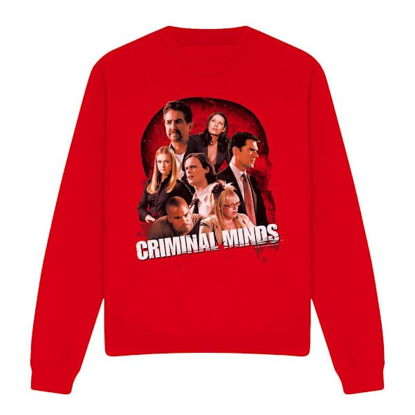Criminal Minds Unisex Vuxen Brain Trust Sweatshirt XL Röd Red XL style 2