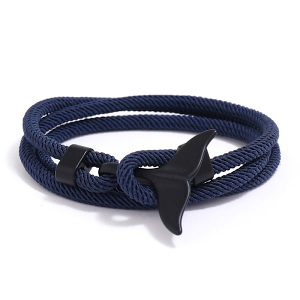 4 stk. Hvalhale Armbånd Vintage Strand Armbånd Sommer Hav Armbånd Reb Smykker til Kvinder og Mænd Gave