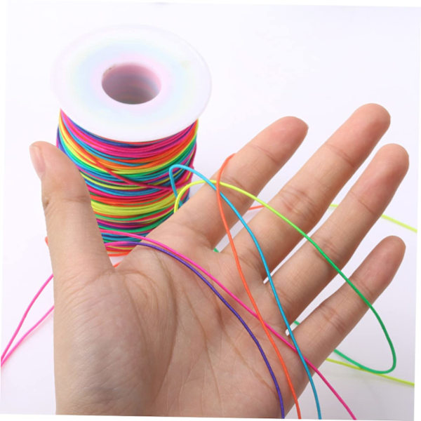Elastisk snor til armbånd, 1 mm x 330 fot robust regnbue elastisk snor for smykkefremstilling, halskjeder, perling og håndverk