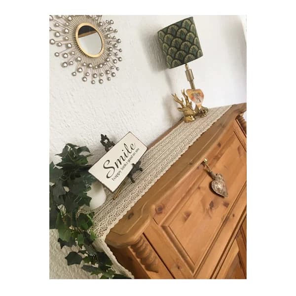 9,5 \"x 71 \" Beige Makramé Bordløber Rektangulær Hæklet Blonde Elegant Hul Mesh Dug til Rustik Boho Bryllupsdekor Brud & Baby[CO]