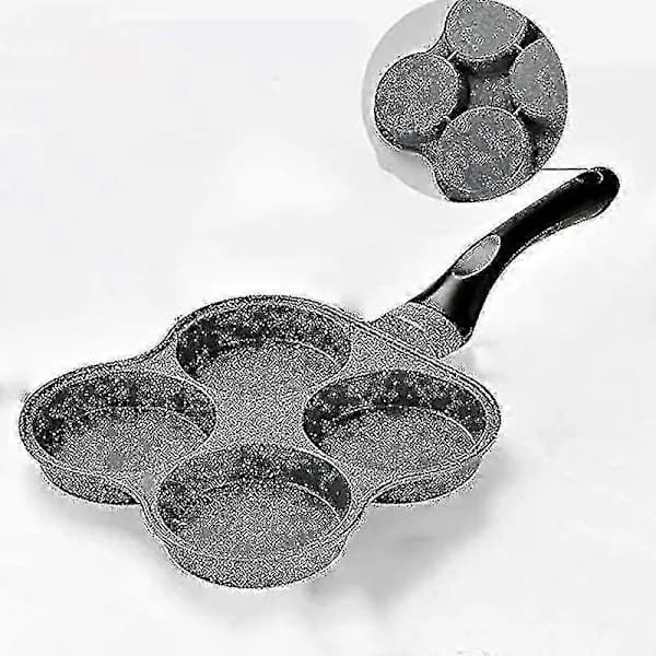 Non-stick stekepanne, stekepanne for egg og hamburgere, 4-hulls[co]