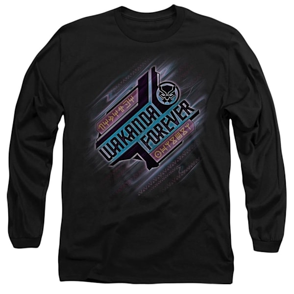 Black Panther: Wakanda Forever Unisex Voksen Vinklet T-shirt L Sv Sort L