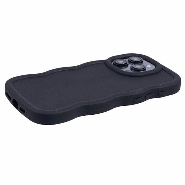 iPhone 14 Pro Max Mobilskall Bølgete Svart