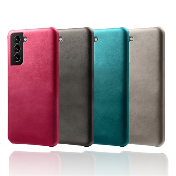 Samsung Galaxy S22 Kuori Nahkapäällysteinen Punainen