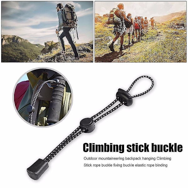 4 st ryggsäck extern vandrings svans rep trekkingstav rep spänne vandringsstav