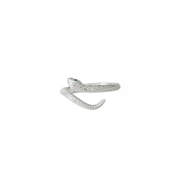 Ormring, S925 sterlingsilver högkvalitativ öppen ring, personlig ring