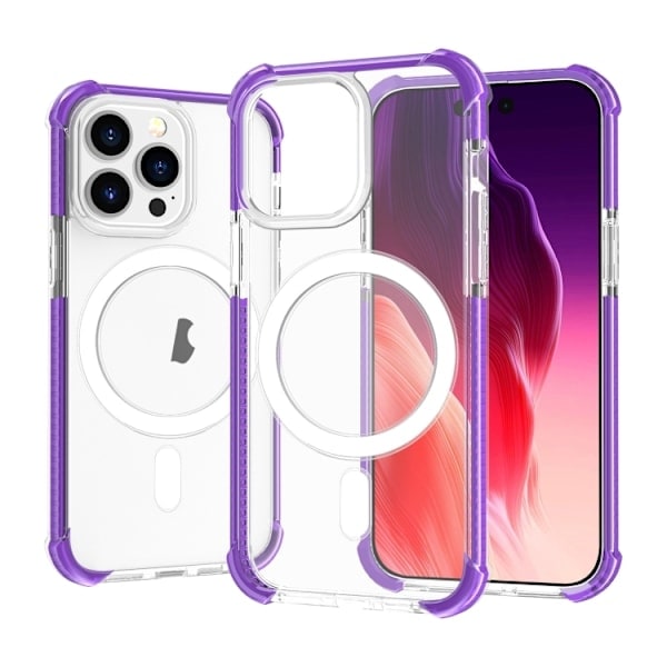 iPhone 15 Pro Max Kuori MagSafe Iskunkestävä Akryyli Lila
