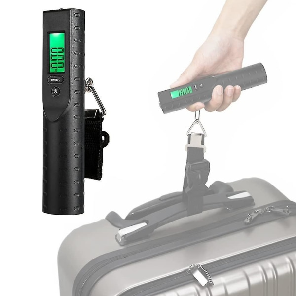 Travel Luggage Scale, Portable Digital Hanging Suitcase Weighing Scales, Usb Rechargeable, With 3000mah Mobile Power Supply, Led Mini Handheld Flashli