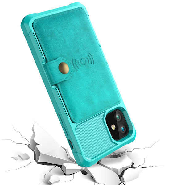 iPhone 12 - Practical and Thoughtful Case with Card Holder Roséguld