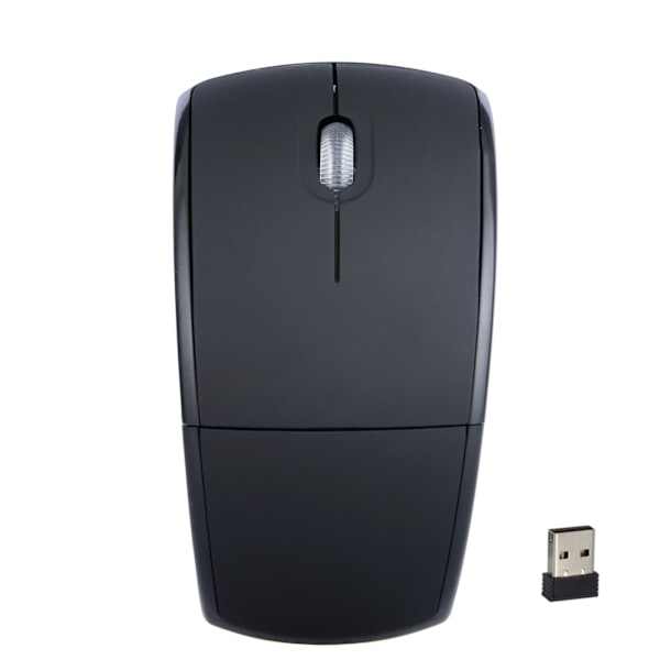 Trådløs Arc-mus 2.4G computer foldbar mus sammenklappelig mini rejsemus nem at bære til bærbar computer stationær computer (2 stk.)