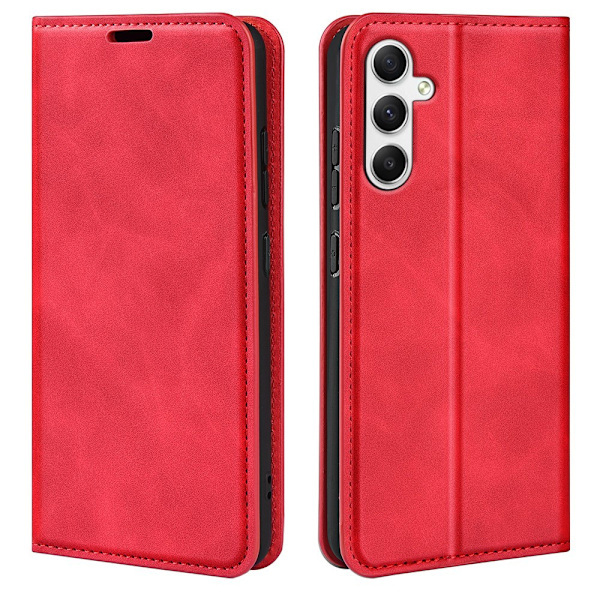 Samsung Galaxy A35 5G Läppäkotelo Flip Skin Touch Punainen