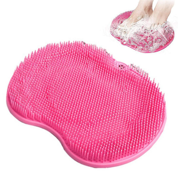 Duschfot Scrubber Massager Cleaner, Akupressurmatta med halkfri