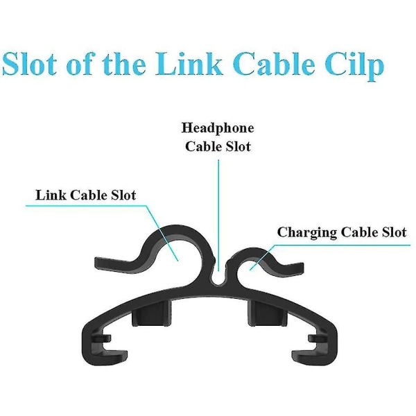 2 stk Datakabelklips Kabelholder for Quest Link VR-headset