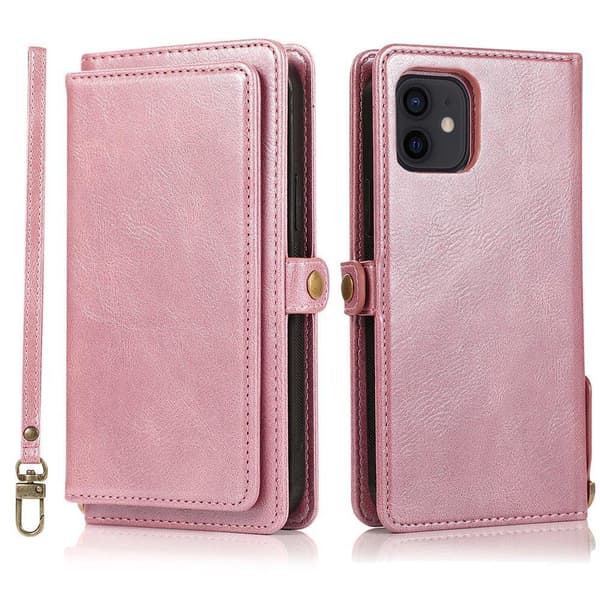 Kätevä 2-in-1 lompakkokotelo - iPhone 12 Svart