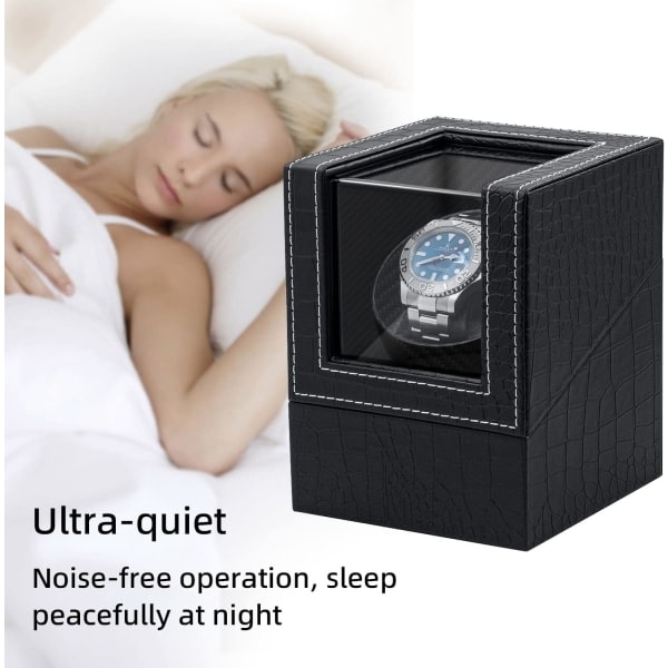 Automatisk urværksboks PU Quad Single Automatisk urdisplay opbevaring armbånd
