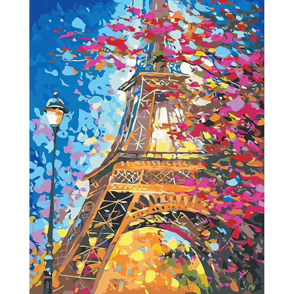 5D timanttimaalaus Eiffel-torni, neliönmuotoinen DIY-timanttimaalaus
