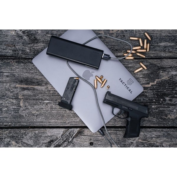 Tactical 30cm 20W MFi USB-C - Lightning -latauskaapeli, nylon, harmaa