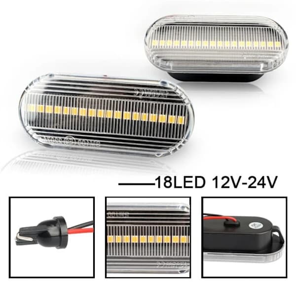 Blinklys til Golf 12V LED-blinklys 14805294 4M5A13K309AA Sort skal[co]