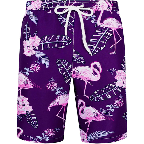 Havaijipaita ja shortsit miehille, normaali istuvuus, lyhythihainen, rento, funky ranta Flamingopaita setti XXL