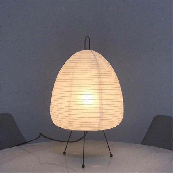 Japansk rispapperslampa LED bordslampa vardagsrum sovrum sängbord studierum hotell hem stativ [co]