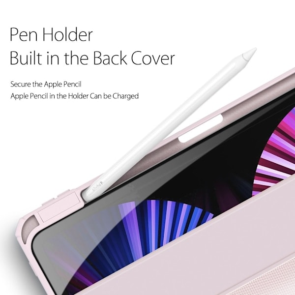 iPad Pro 11 (2018/2020/2021) - DUX DUCIS TOBY Tri- Ljusrosa