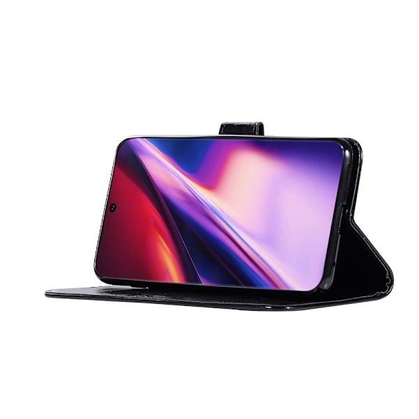 Samsung Galaxy Note 10 - Plånboksfodral Premium - Svart Svart Svart