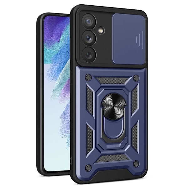 Samsung Galaxy A54 5G Deksel CamShield Ring Hybrid Blå