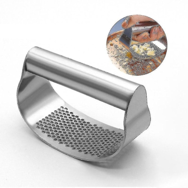 Manual Garlic Press Rocker Stainless Steel Garlic Crusher Press Kitchen Gadget