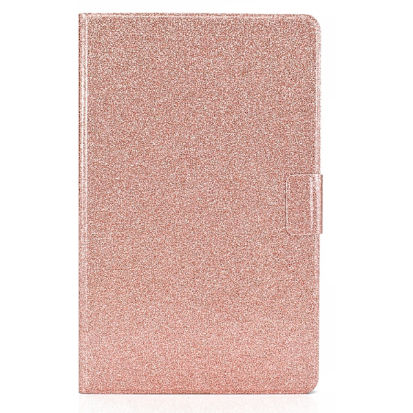 Samsung Galaxy Tab A9 / A11 Glitter Läderfodral Roséguld