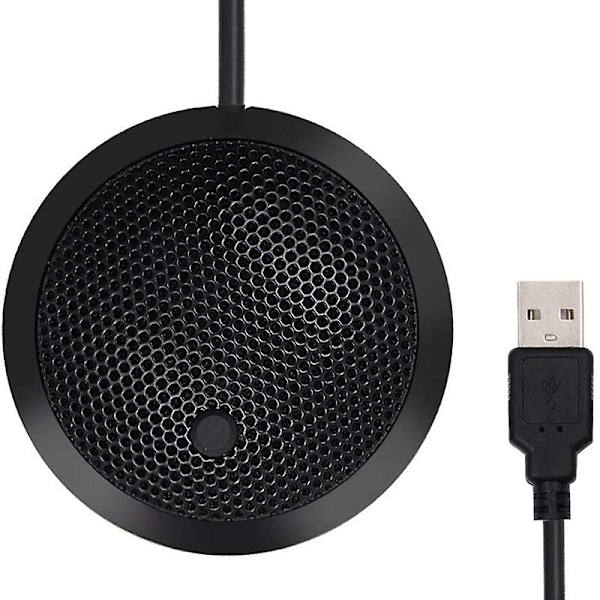 Konferanse USB-mikrofon, omnidireksjonell kondensatormikrofon for PC med dempeknapp og LED-indikator, pl