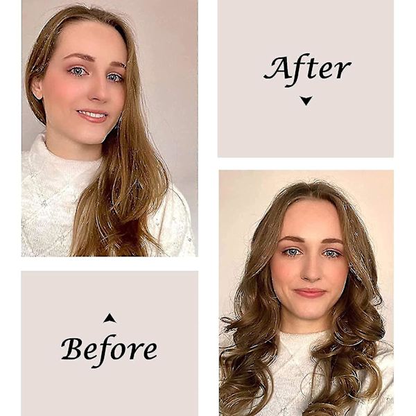Siden Hårcurlers, Hårcurlers, Curling Wand Hårband Curlers, Skum Heatless Curle (champagne)