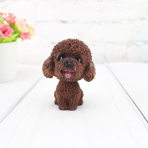 Cute Car Dog Statue Shaking Head Nodding