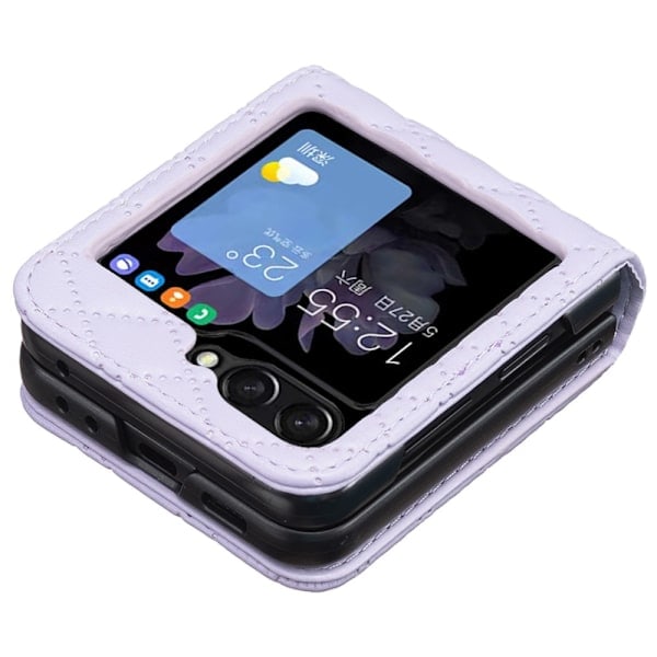 Galaxy Z Flip 6 Skal Diamantstruktur Lila