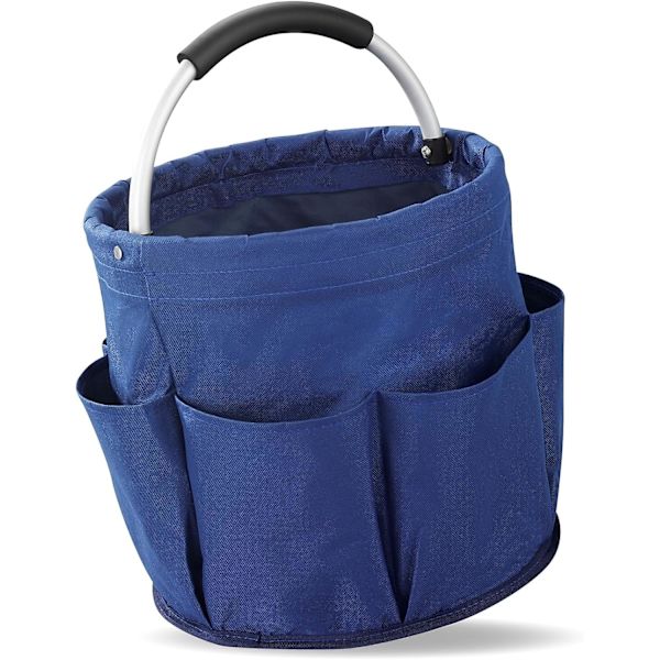 Opbevaringsboks til rengøringsredskaber, polyester, blå, 26,5 x 28 x 28 cm