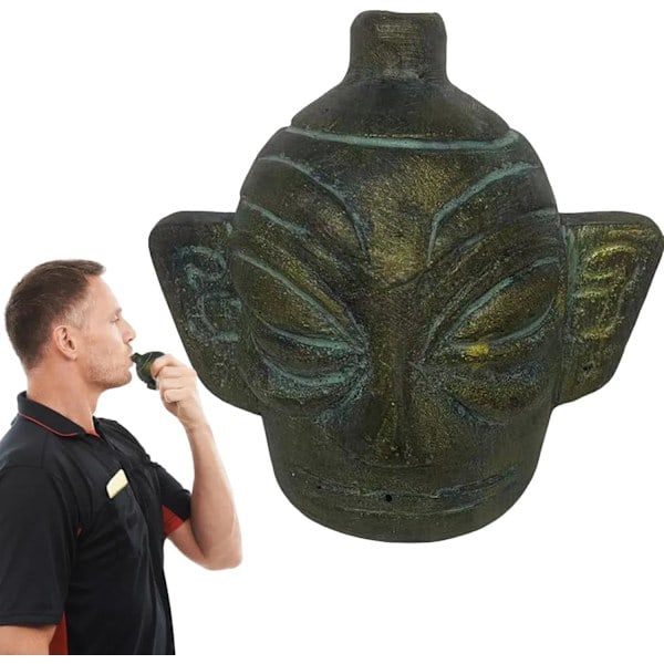 Aztec Death Whistle | Loud Skull Scream Whistle for Halloween Fun