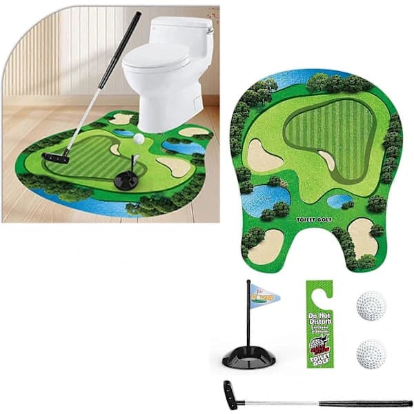 Toalettgolf Tränings Mini Golf Toalettid för Bror Make Män