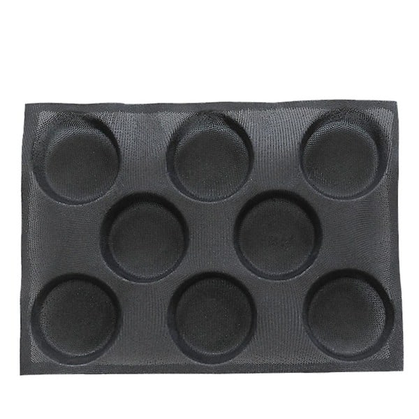 Silikonimuotit Gummyille, tarttumattomat muffinssivuoat, burgerimuotit, silikonimuotit muffinsseille, tarttumaton muffinssivuoka, burgerisämpylät, musta, 30X20X2...