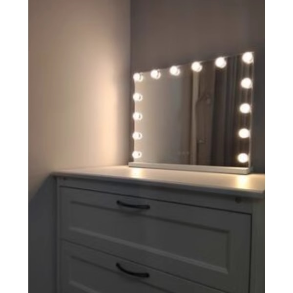 14 stk dimbare LED-lamper med 3 lysmoduser, USB-lading (kun lamper inkludert)--CO