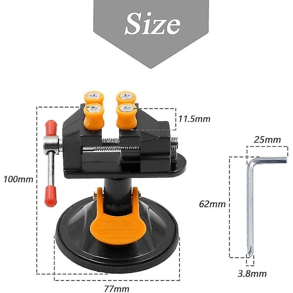 Mini Walnut Vise Clamp Universal Drill Press Table Bench Vice For Jewelry Nuclear Watch Gift