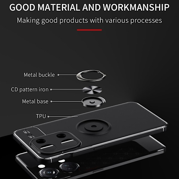 OnePlus Nord 3 5G Kuori Sormus Punainen