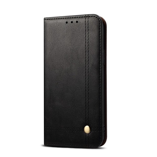 iPhone 12 Pro Max - Retro Flip Fodral - Sort Black Sort