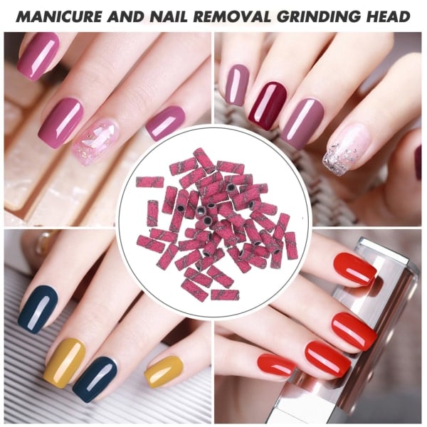 80# Slibebånd til slibning 30 stk. Manicure Slibebånd til slibning Små slibebånd til slibning til negleboremaskiner