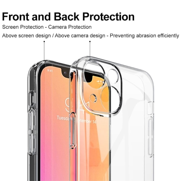 IMAK iPhone 13 Kuori Slim Crystal Pro II Läpinäkyvä