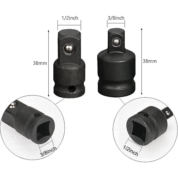 Hylsysarja-adapteri, iskunkestävä hylsysarja-adapterisarja, hylsyavaimen adapterit, 6 kpl lahja