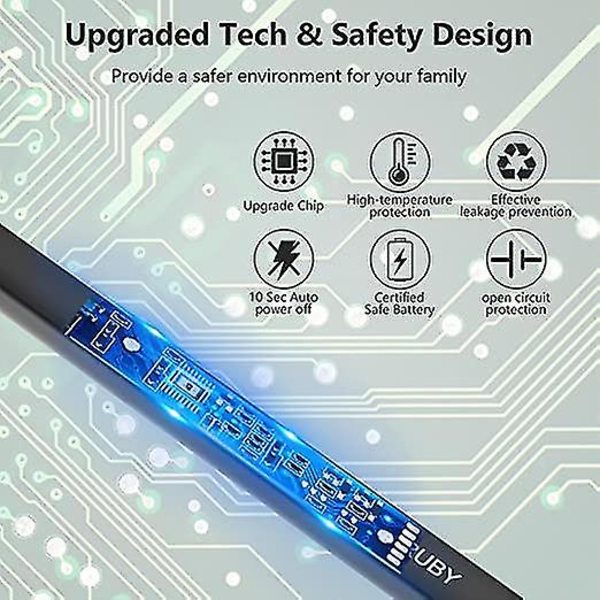 Lighter Elektrisk Lighter Stearinlys Lighter Genopladelig Usb Lang Lighter Arc Lightere Til Stearinlys Camping Familie Brug (sort)