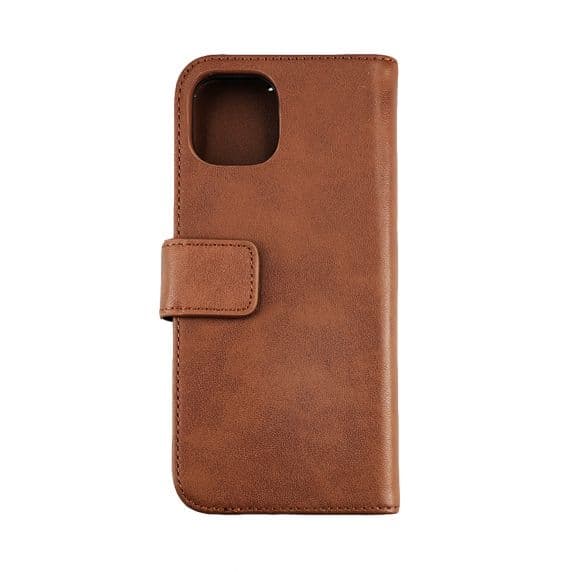 RV Wallet Case Genuine Leather - iPhone 12 Mini - Brown