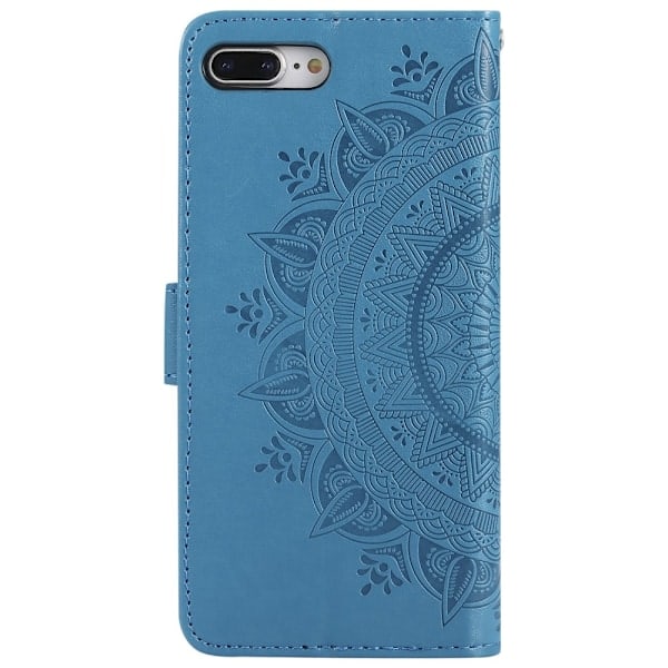 iPhone 7/8 Plus - Mandala Plånboksfodral - Blå Blå