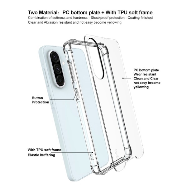 IMAK Galaxy A56 5G / A36 5G Skal Stötsäkert Transparent