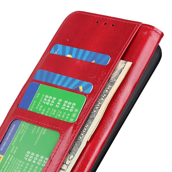 Nokia XR21 Etui Crazy Horse Læder Rød