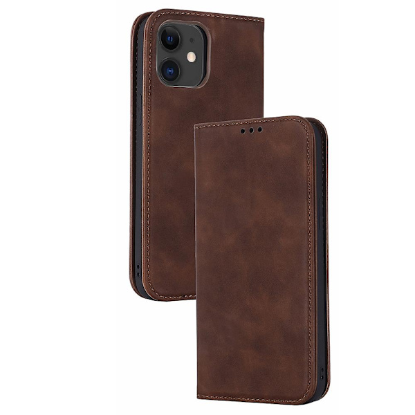 iPhone 12 - Protective Wallet Case (FLOVEME) Mörkblå